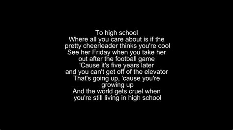 high school lyrics kelsea ballerini